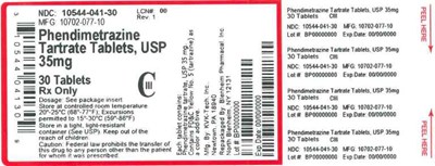 35mg 30ct (Label Phendimetrazine Tartrate Tabs 35mg Bpi(10544 041 30) Kvk Tech(10702 077 10) Rev1)